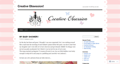 Desktop Screenshot of creativeobsessionblog.wordpress.com