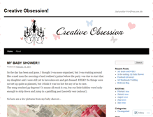 Tablet Screenshot of creativeobsessionblog.wordpress.com