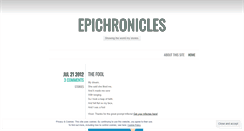 Desktop Screenshot of epichronicles.wordpress.com