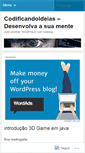Mobile Screenshot of codificandoideias.wordpress.com