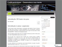 Tablet Screenshot of codificandoideias.wordpress.com