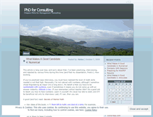 Tablet Screenshot of phd4consulting.wordpress.com