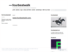 Tablet Screenshot of fourbeatwalk.wordpress.com