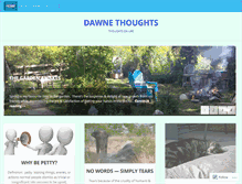 Tablet Screenshot of dawnethoughts.wordpress.com