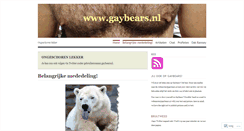 Desktop Screenshot of gaybears.wordpress.com