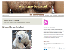 Tablet Screenshot of gaybears.wordpress.com