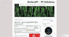 Desktop Screenshot of brokenpc.wordpress.com