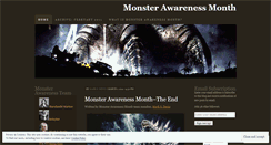 Desktop Screenshot of monsterawarenessmonth.wordpress.com