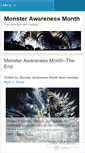 Mobile Screenshot of monsterawarenessmonth.wordpress.com