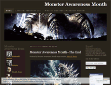 Tablet Screenshot of monsterawarenessmonth.wordpress.com