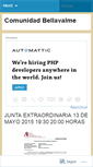 Mobile Screenshot of bellavalme.wordpress.com