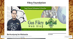 Desktop Screenshot of fikryfoundation.wordpress.com