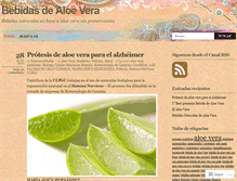 Tablet Screenshot of bebidasaloevera.wordpress.com