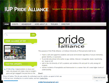 Tablet Screenshot of pridealliance.wordpress.com