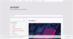 Desktop Screenshot of gurrlygrrl.wordpress.com
