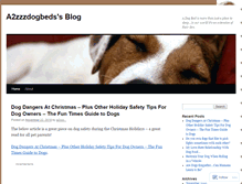 Tablet Screenshot of a2zzzdogbeds.wordpress.com