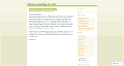 Desktop Screenshot of alabamagenealogy7.wordpress.com