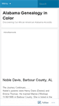 Mobile Screenshot of alabamagenealogy7.wordpress.com