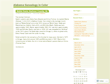 Tablet Screenshot of alabamagenealogy7.wordpress.com