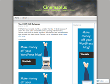 Tablet Screenshot of cinemaplus.wordpress.com