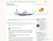 Tablet Screenshot of ciprinside.wordpress.com