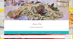 Desktop Screenshot of italianfoodpictures.wordpress.com