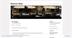 Desktop Screenshot of maximumwage.wordpress.com