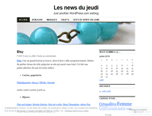 Tablet Screenshot of lesnewsdujeudi.wordpress.com