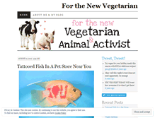 Tablet Screenshot of newlyvegetarian.wordpress.com