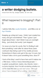 Mobile Screenshot of dodgebullets.wordpress.com