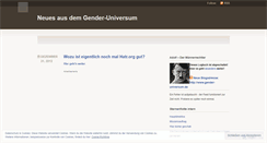 Desktop Screenshot of neuesausdemgenderuniversum.wordpress.com