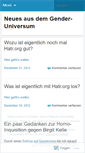Mobile Screenshot of neuesausdemgenderuniversum.wordpress.com