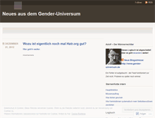 Tablet Screenshot of neuesausdemgenderuniversum.wordpress.com