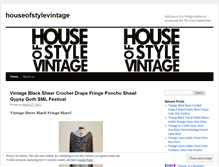 Tablet Screenshot of houseofstylevintage.wordpress.com