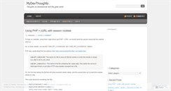 Desktop Screenshot of mydevthoughts.wordpress.com