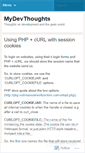 Mobile Screenshot of mydevthoughts.wordpress.com