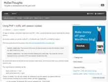 Tablet Screenshot of mydevthoughts.wordpress.com