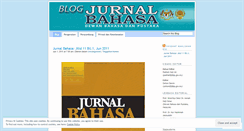 Desktop Screenshot of jurnalbahasa.wordpress.com