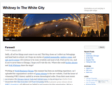 Tablet Screenshot of inthewhitecity.wordpress.com