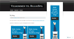 Desktop Screenshot of billigspil.wordpress.com