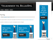 Tablet Screenshot of billigspil.wordpress.com