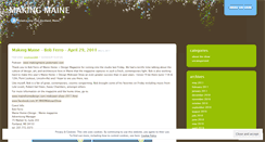 Desktop Screenshot of makingmaine.wordpress.com