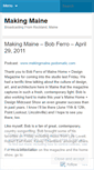 Mobile Screenshot of makingmaine.wordpress.com