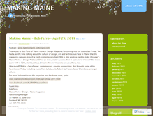 Tablet Screenshot of makingmaine.wordpress.com