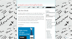 Desktop Screenshot of creativewritingforkids.wordpress.com