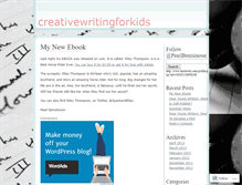 Tablet Screenshot of creativewritingforkids.wordpress.com