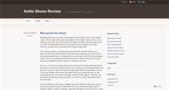 Desktop Screenshot of ankleshoesreview.wordpress.com