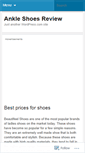 Mobile Screenshot of ankleshoesreview.wordpress.com