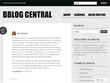 Tablet Screenshot of bblogcentral.wordpress.com