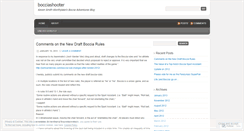 Desktop Screenshot of bocciashooter.wordpress.com